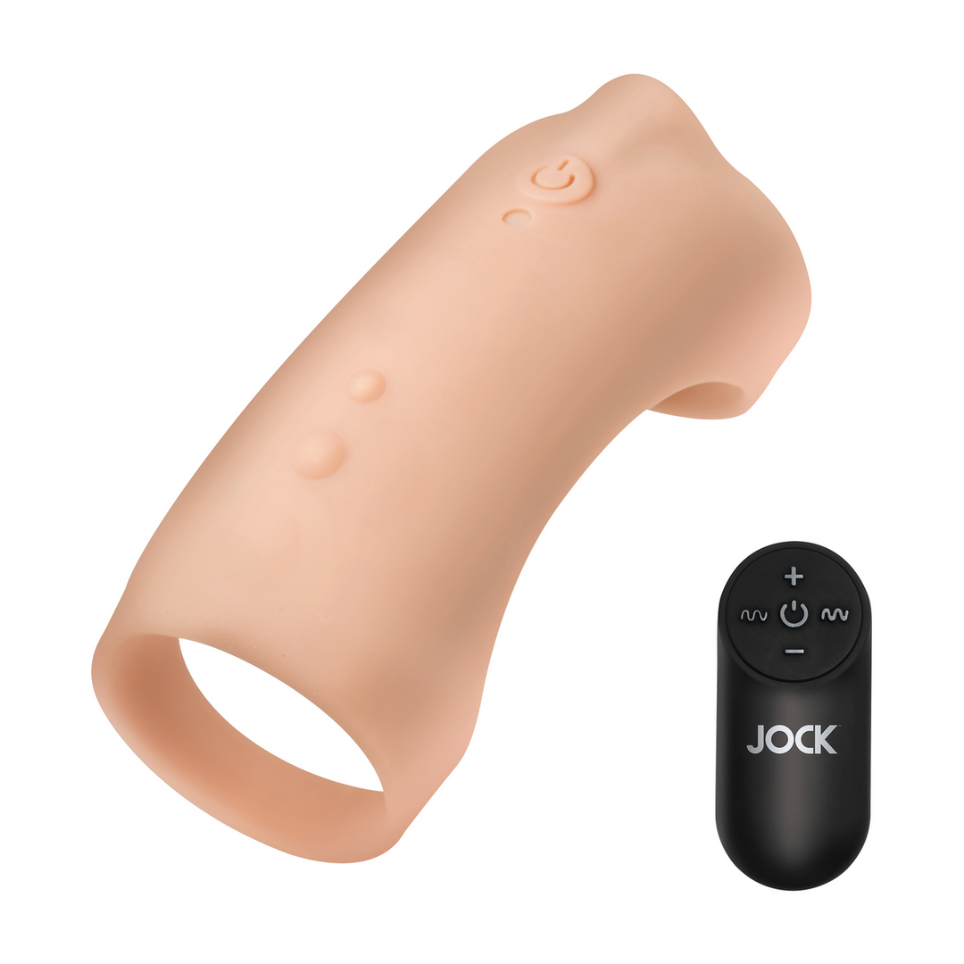 Curve toys Vibrerende Siliconen Penis Sleeve - Licht (653078944938)