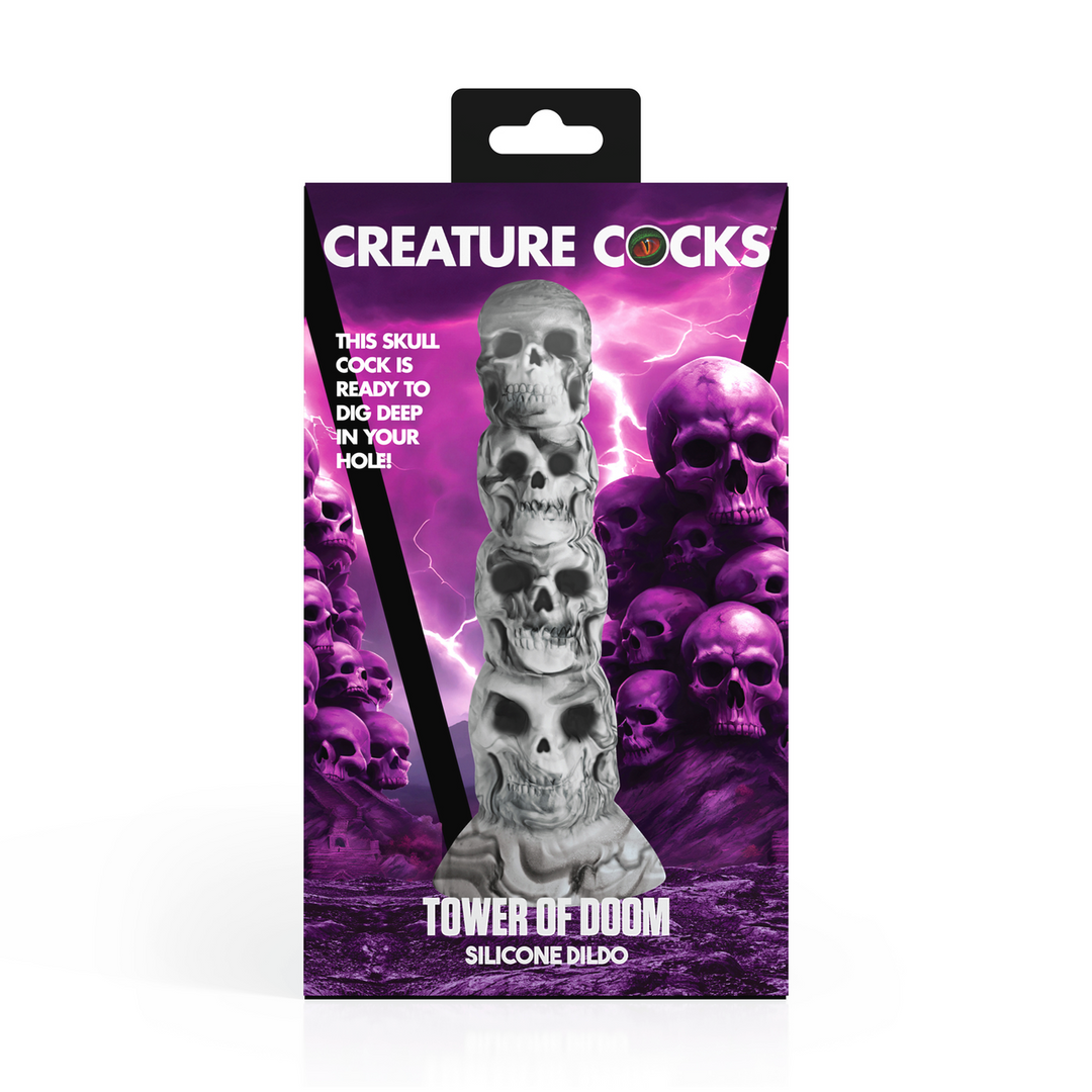 Xr brands Tower of Doom - Siliconen Dildo - Grijs (848518056849)