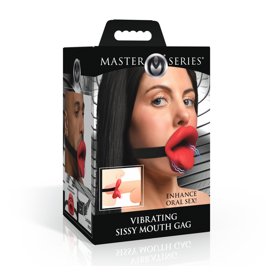 Xr brands Sissy - Vibrerende Mondknevel - Rood (848518057525)