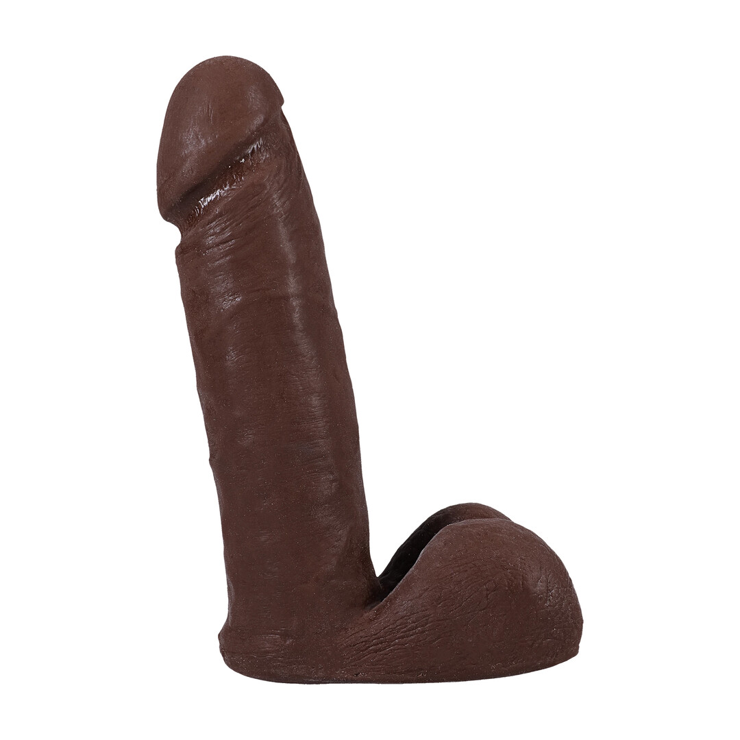 Doc johnson Realistische Cock met Ballen - Verwijderbare VacULock Zuignap - ULTRASKYN - 6 / 16,5 cm - Chocolade (782421014292)