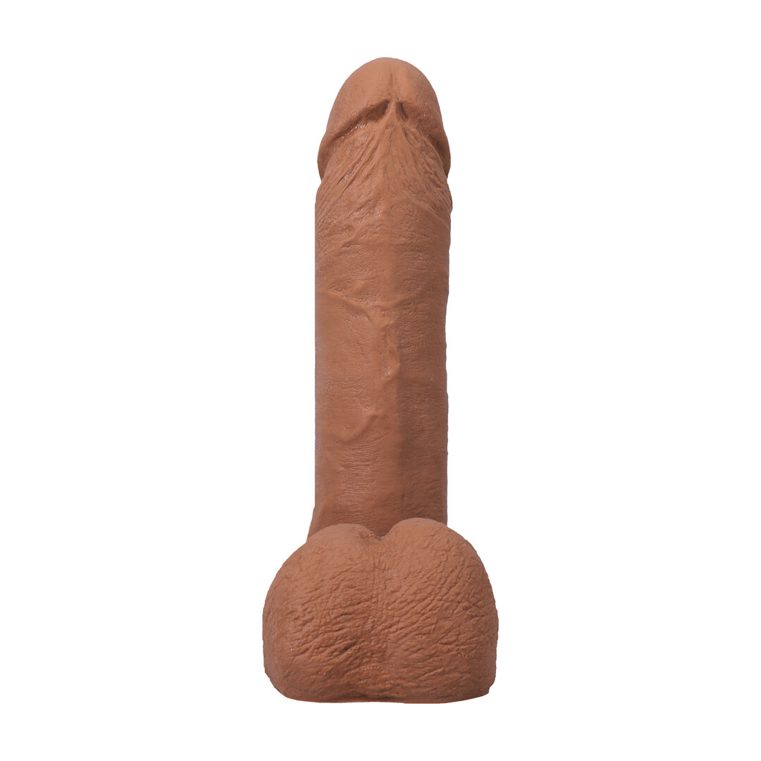 Doc johnson Realistische Cock met Ballen - Verwijderbare Vac-U-Lock Zuignap - ULTRASKYN - 6 / 16,5 cm - Karamel (782421014315)