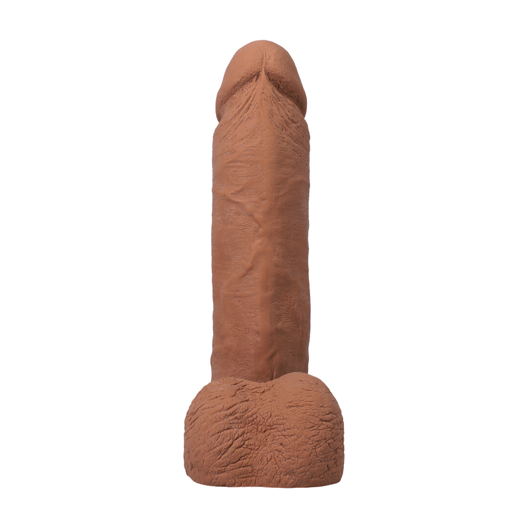 Doc johnson Realistische Cock met Ballen - Verwijderbare Vac-U-Lock Zuignap - ULTRASKYN - 8 / 21 cm - Karamel (782421014322)