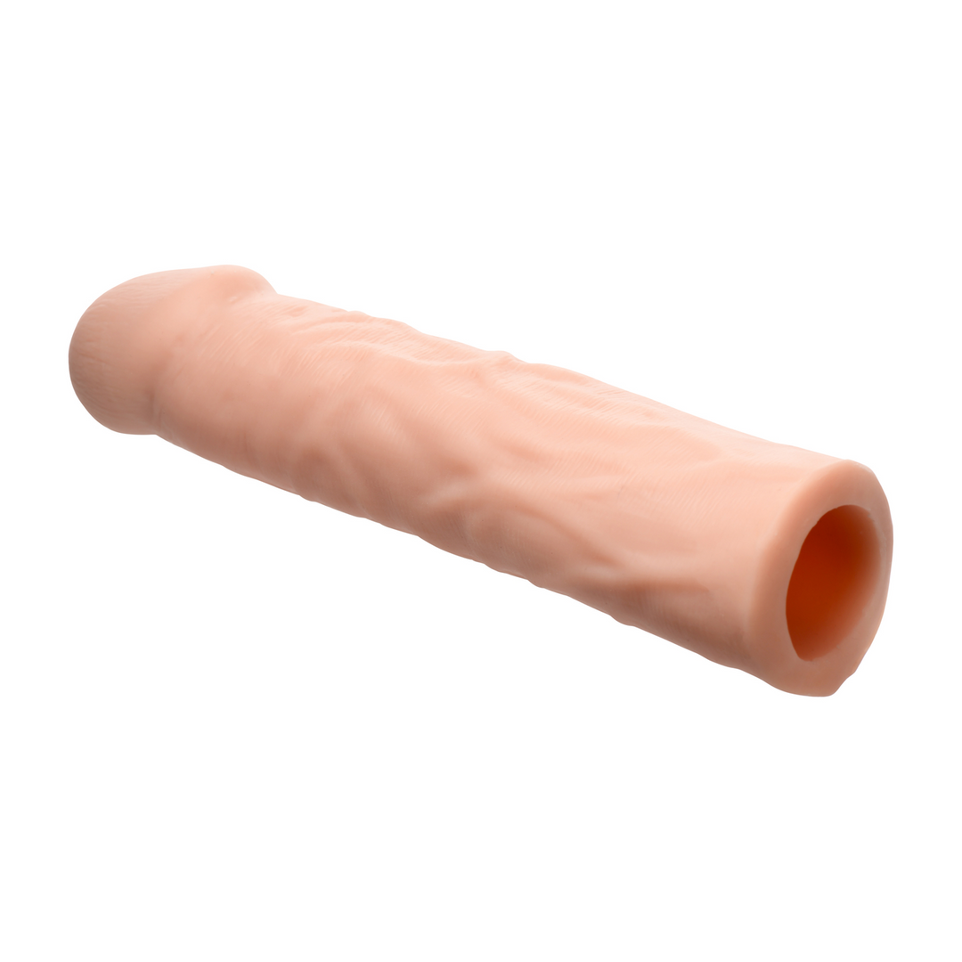 Curve toys Verlengstukken - Vibrerende Realistische Penisverlenging met Afstandsbediening - Licht (653078945133)