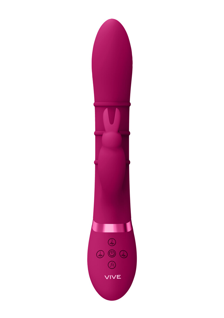 Vive by shots Sora - Up Down Stimulerende Ringen, Vibrerende G-Spot Rabbit - Roze (8714273493217)