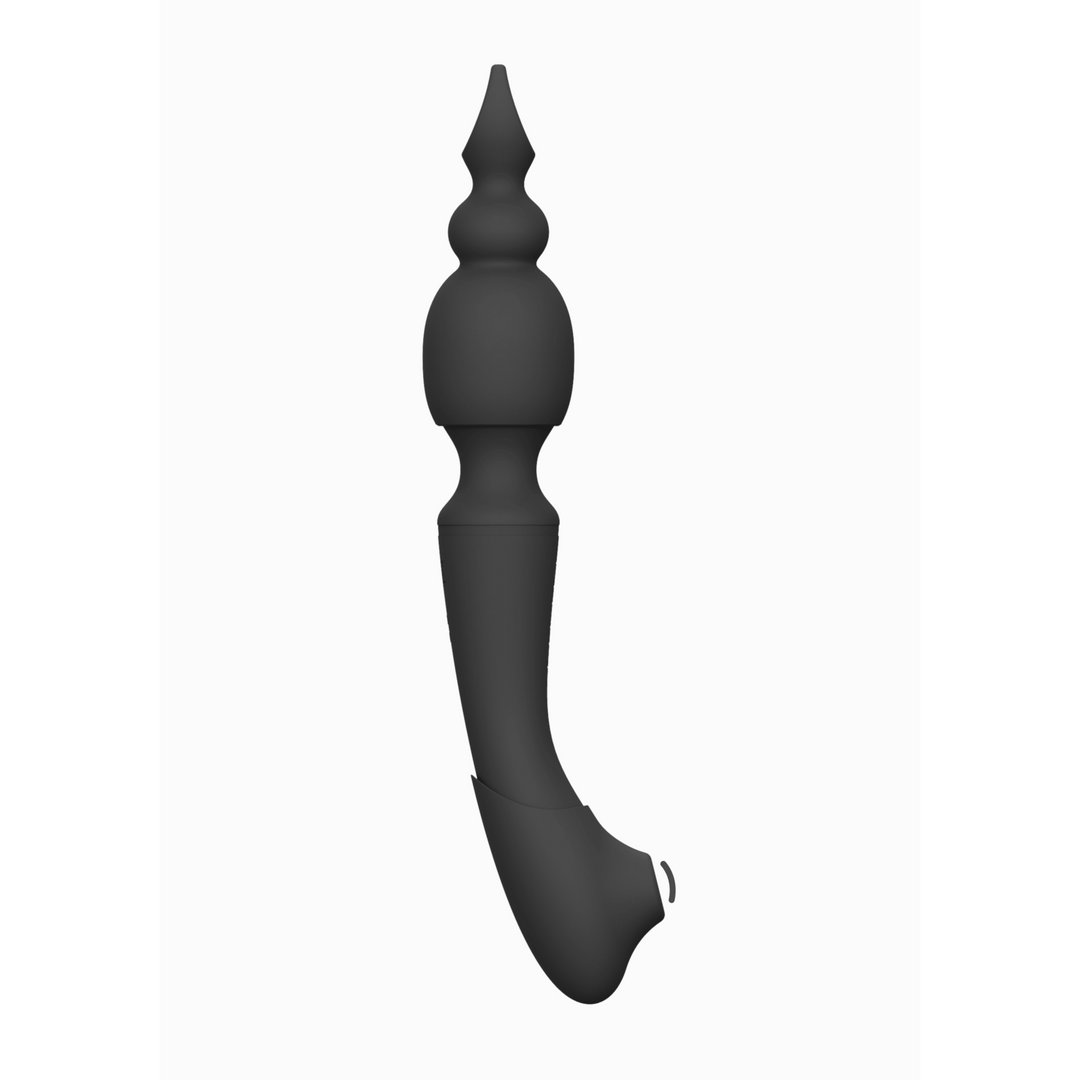 Vive by shots Nami - Pulse Wave Vibrating Wand - Zwart (7423522539545)