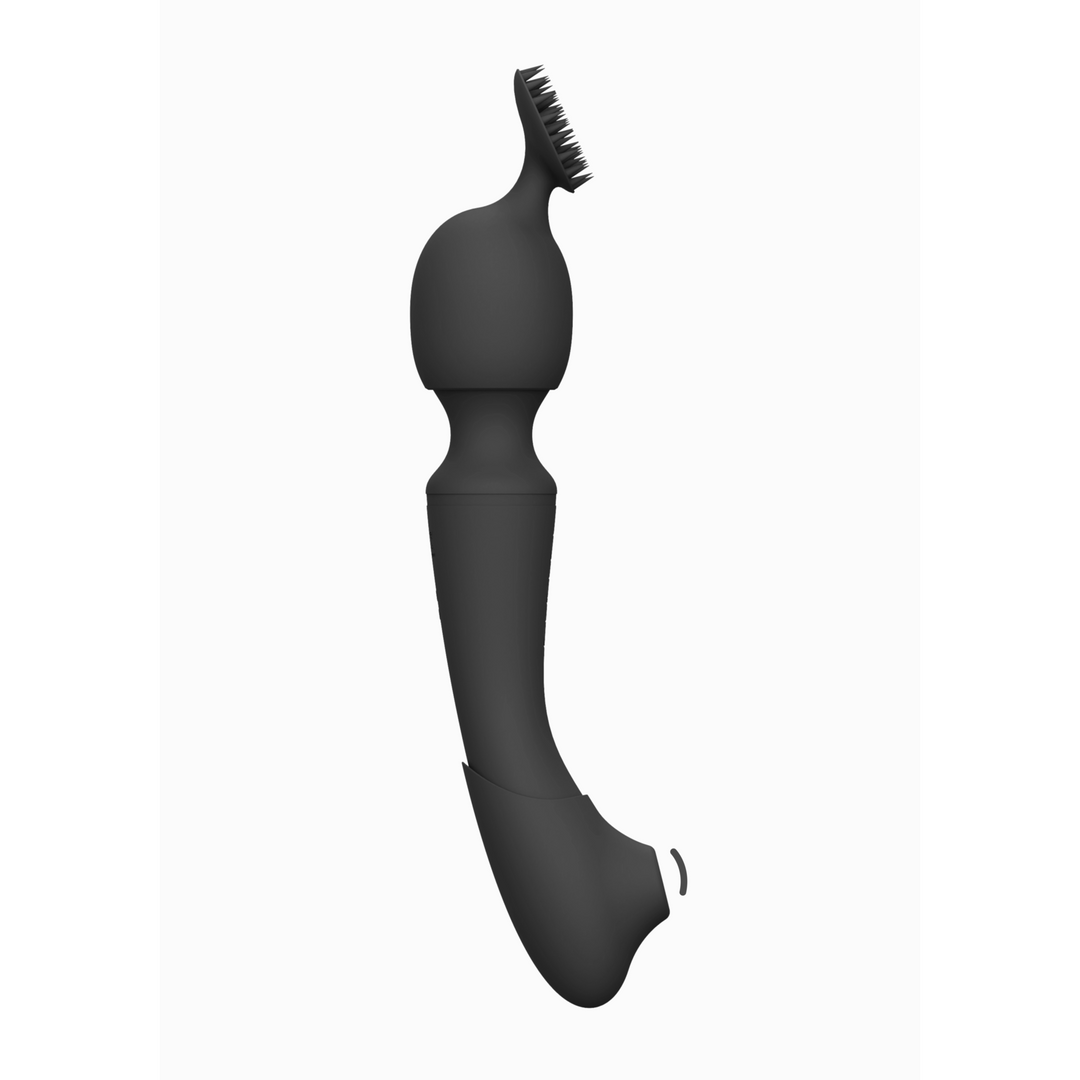Vive by shots Nami - Pulse Wave Vibrating Wand - Zwart (7423522539545)