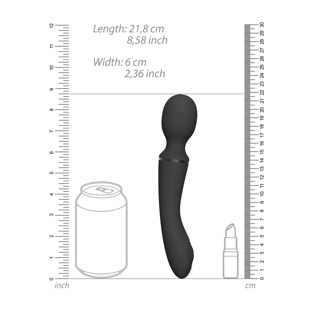 Vive by shots Nami - Pulse Wave Vibrating Wand - Zwart (7423522539545)