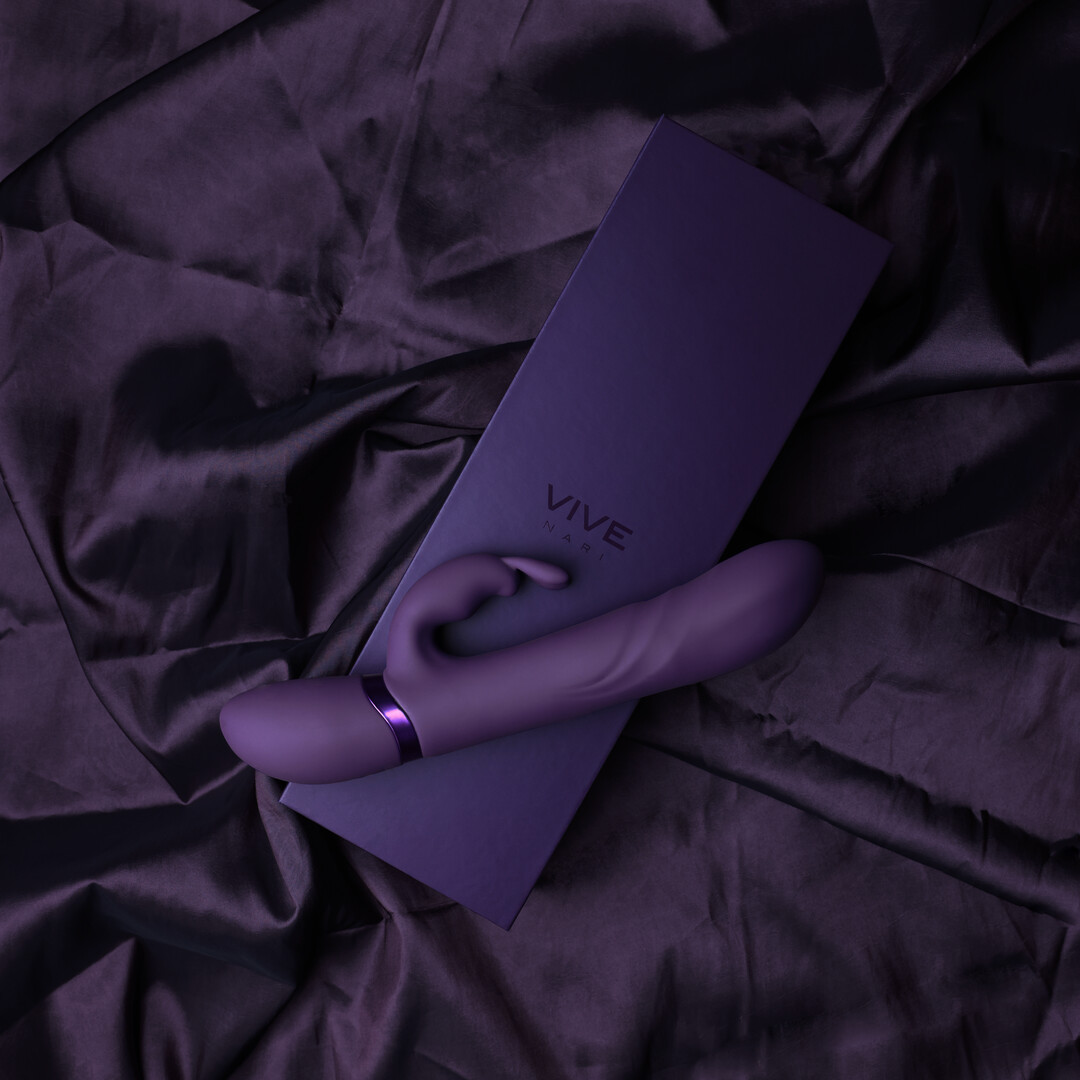 Vive by shots Nari - Vibrerende en Draaiende Parels, G-Spot Rabbit - Paars (8714273537935)