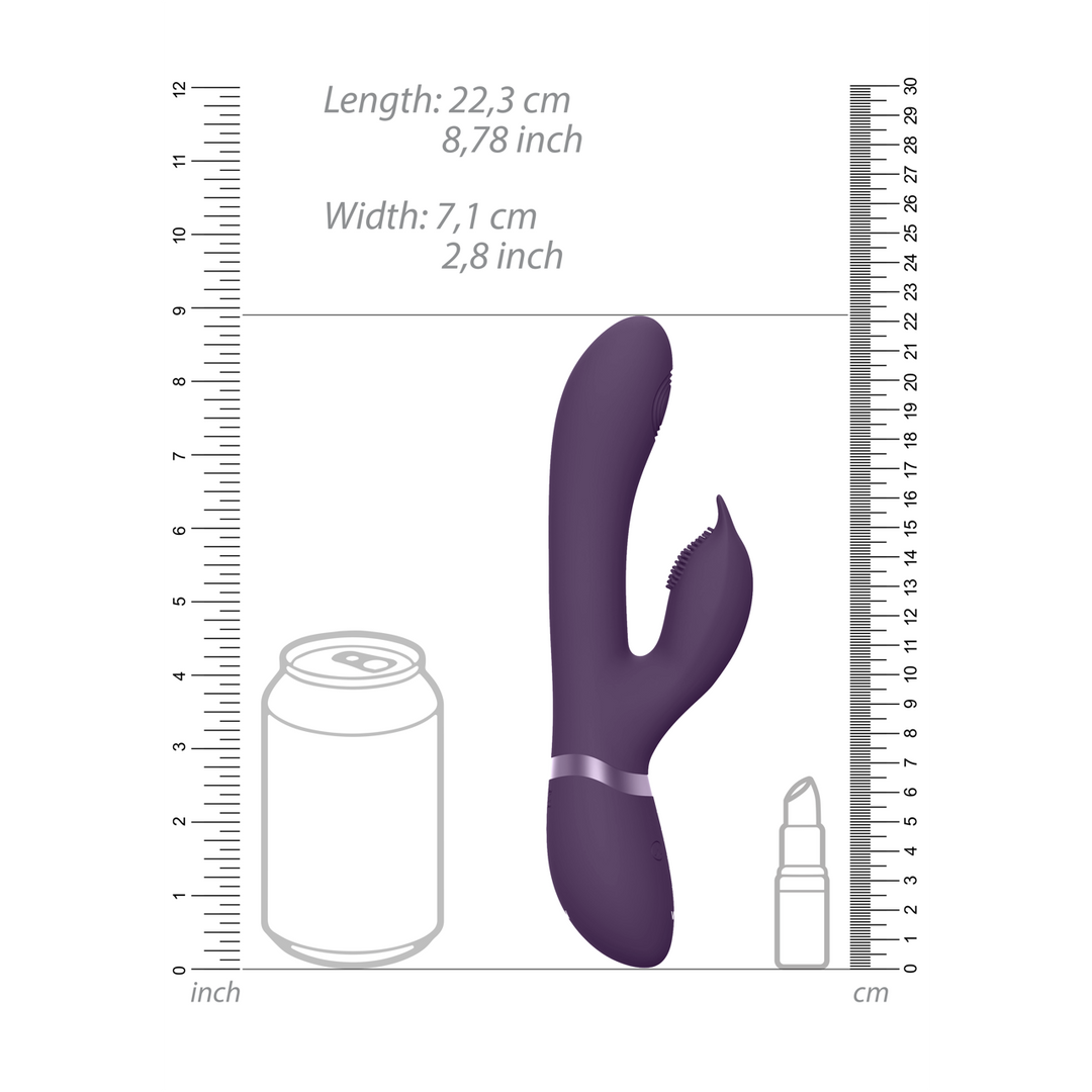 Vive by shots Aimi - Pulse Wave Vibrerende G-Spot Rabbit - Paars (7423522537558)