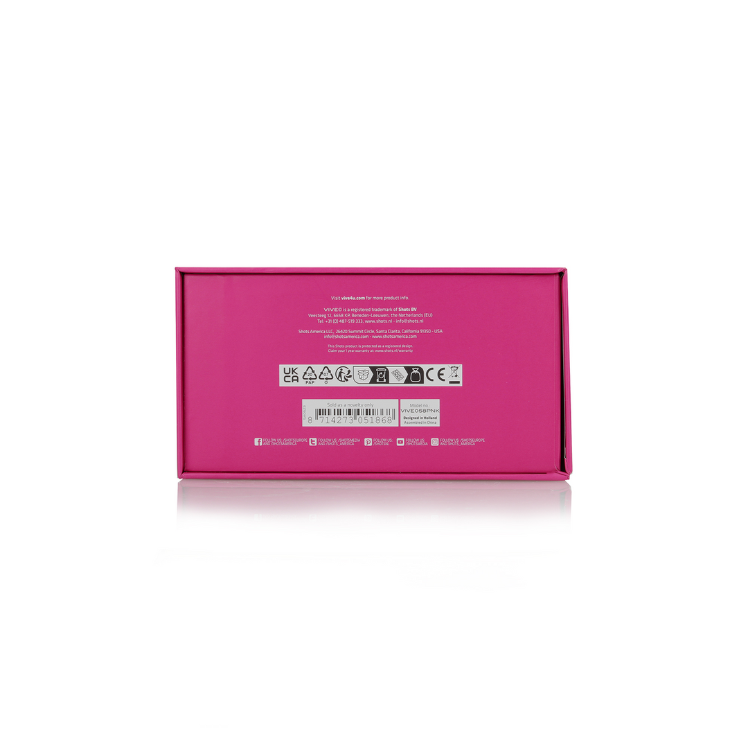 Vive by shots Riko - Triple Motor Thumper met Geavanceerde Vingerbeweging Puls Golf Stimulator - Roze (8714273051868)
