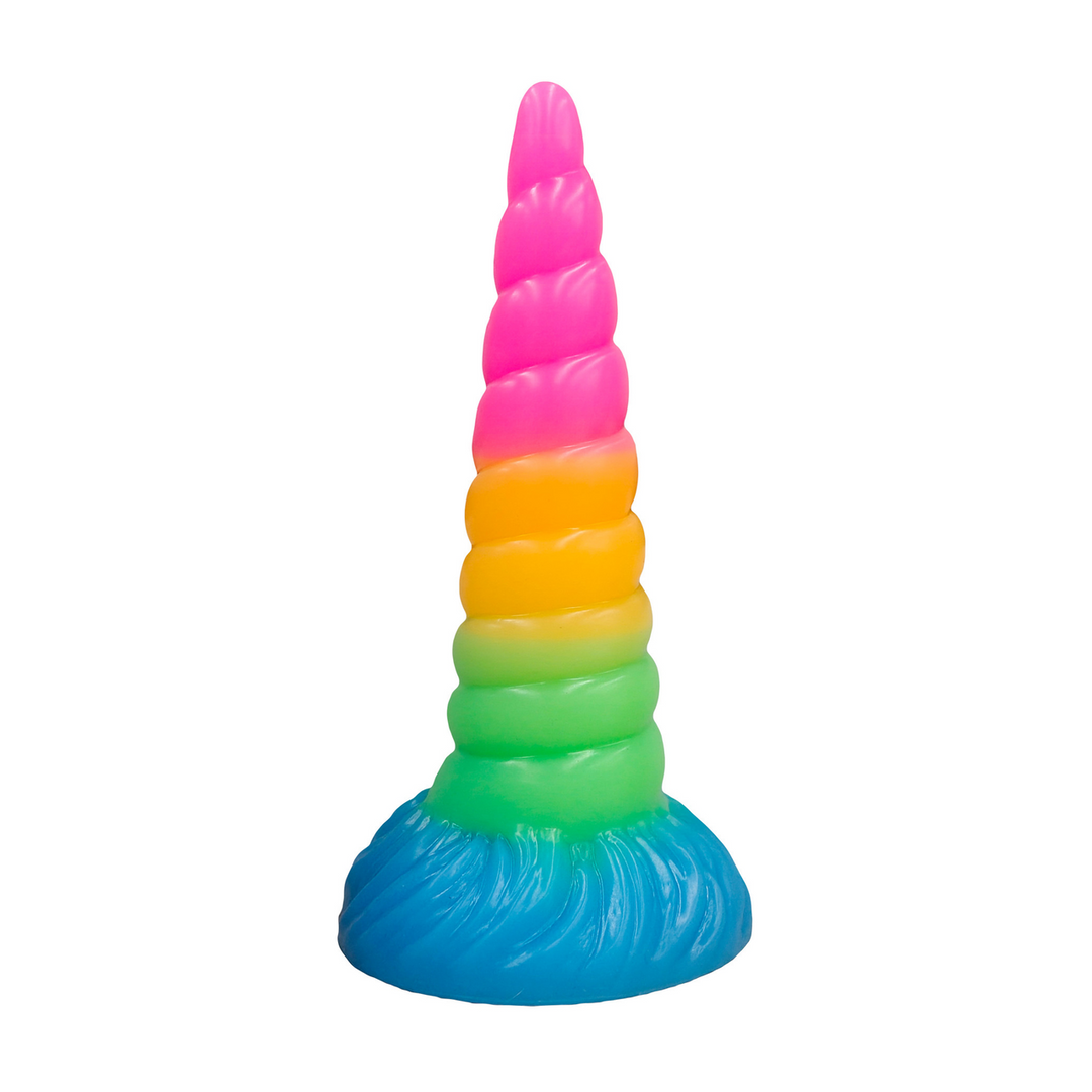Doc johnson Fantasy Fuckers - Hemelse Eenhoorn Hoorn - Glow in the Dark - Multicolor (782421100568)