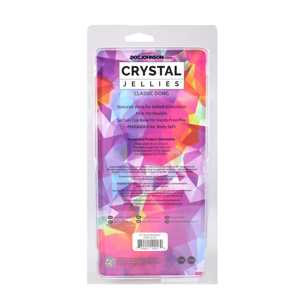 Doc johnson Classic Dong - 8,5 / 21,6 cm - Regenboog (782421100179)