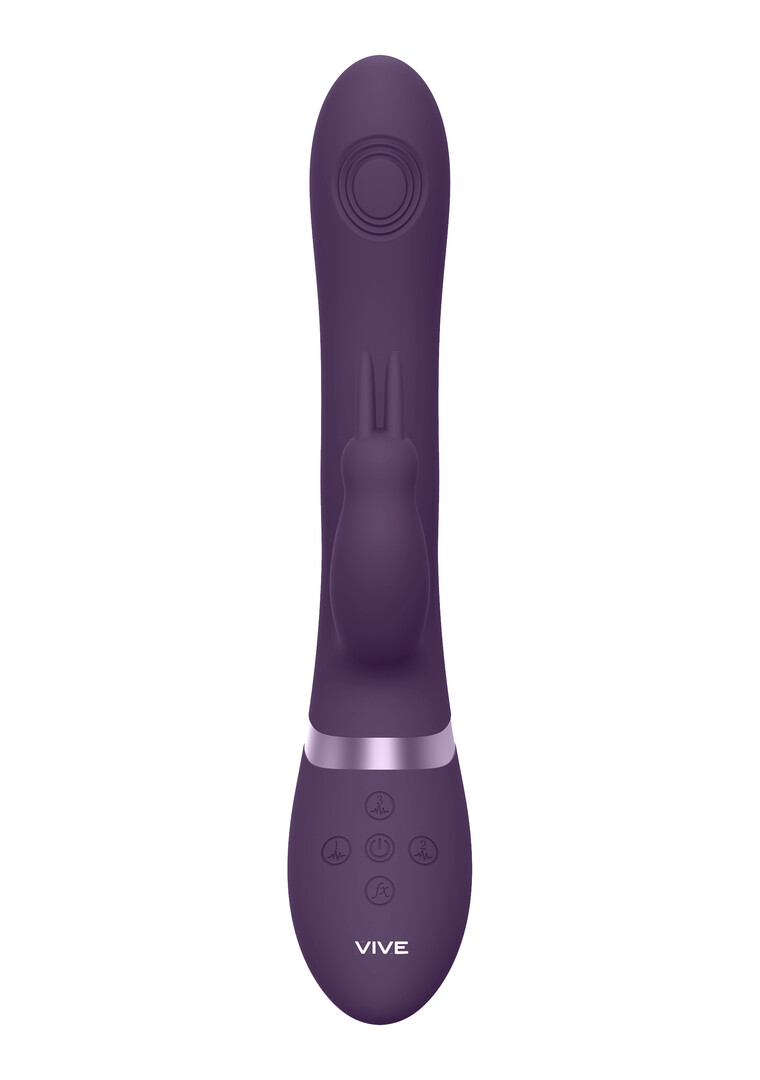 Vive by shots Rini - Pulse Wave Vibrating Double Penetration Rabbit - Paars (7423522539538)