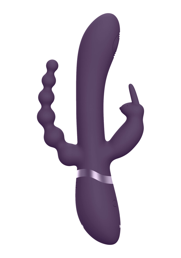Vive by shots Rini - Pulse Wave Vibrating Double Penetration Rabbit - Paars (7423522539538)