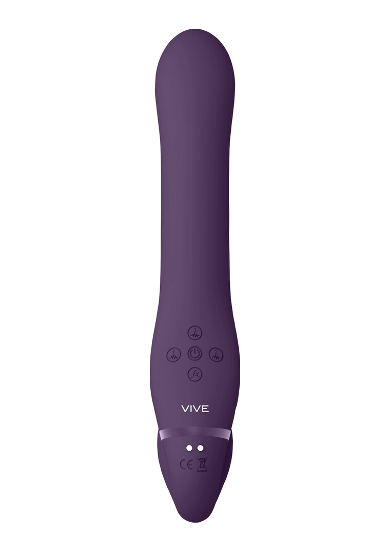 Vive by shots Ai - Dual Vibrerende Air Wave Tickler Strapless Strapon (8714273537591)