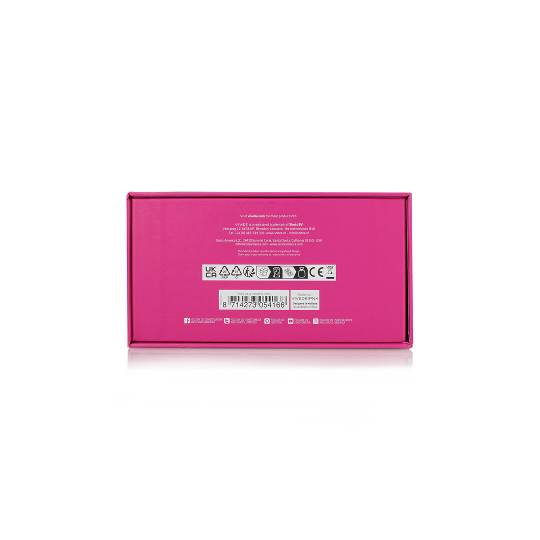 Vive by shots Gen - Drie Motoren G-Spot Vibrator met Pulse Wave en Vibrerende Haren - Roze (8714273054166)