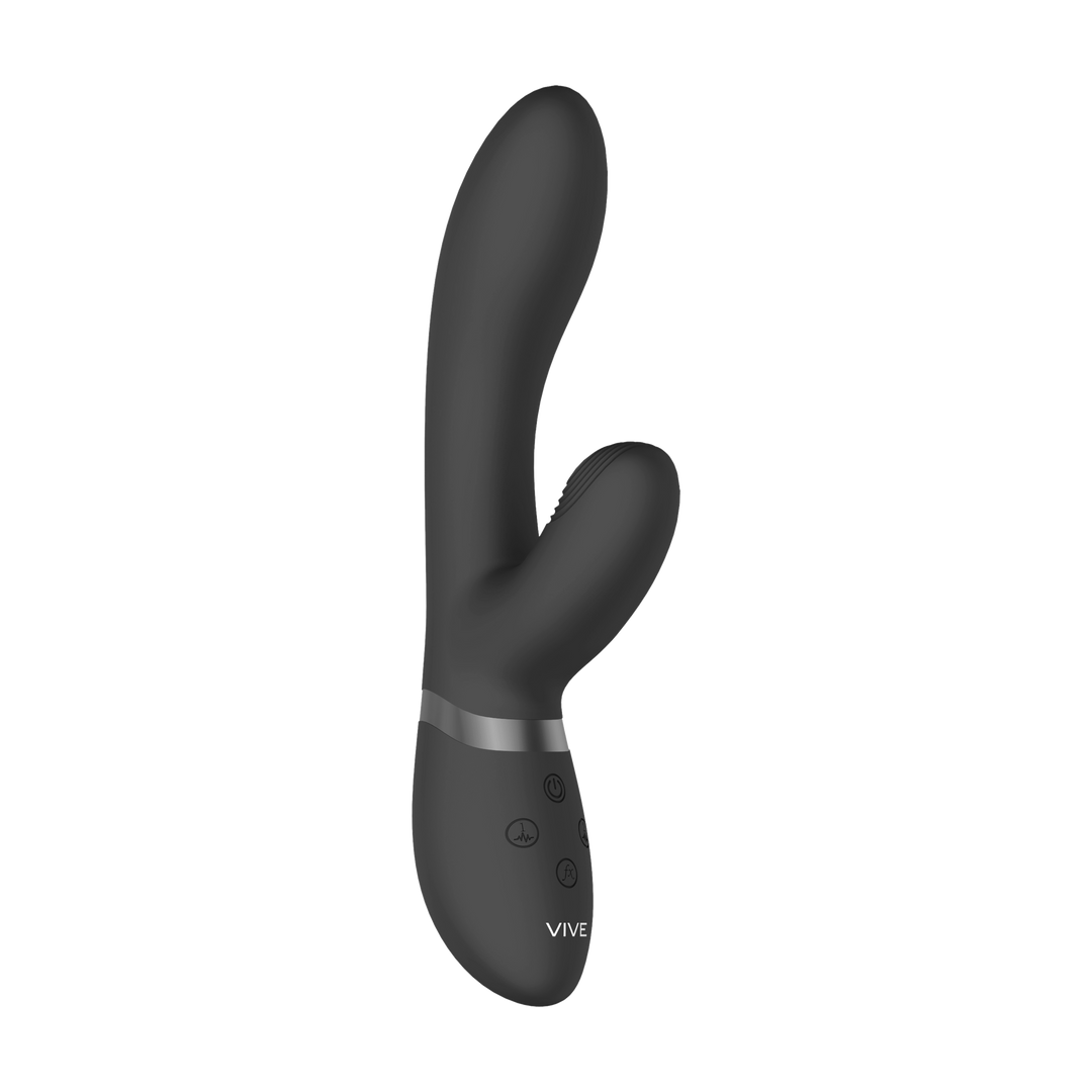 Vive by shots Kyra - Pulse Clitorale Rabbit - Zwart (8714273521798)