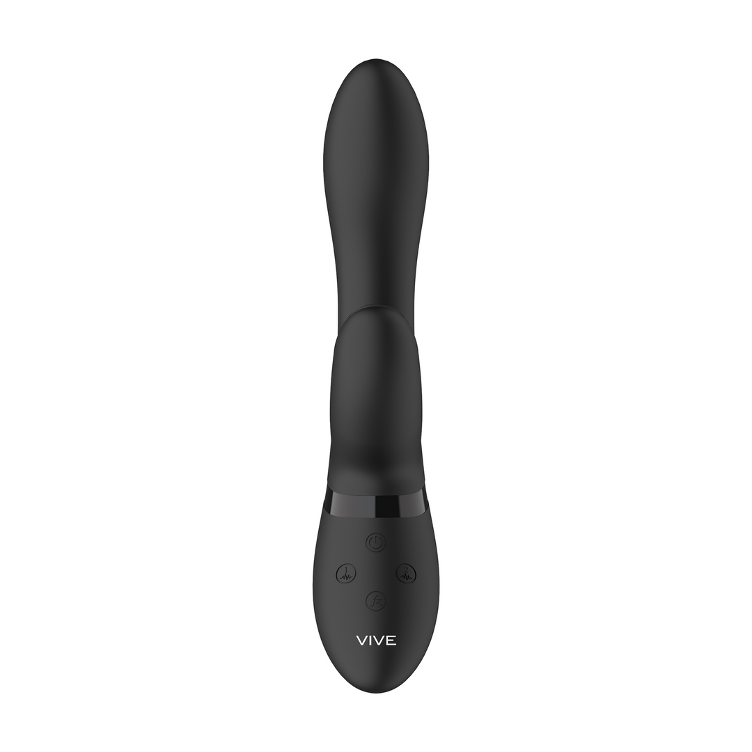 Vive by shots Kyra - Pulse Clitorale Rabbit - Zwart (8714273521798)