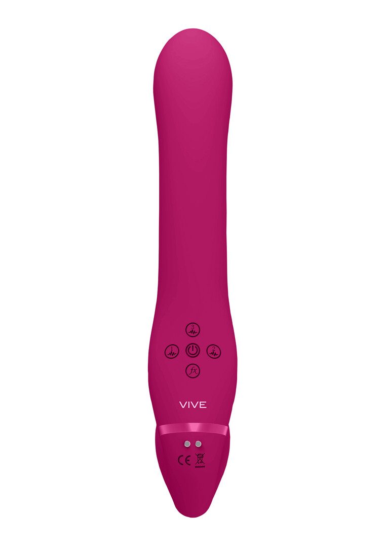 Vive by shots Ai - Dual Vibrating Air Wave Tickler Strapless Strapon (8714273537522)