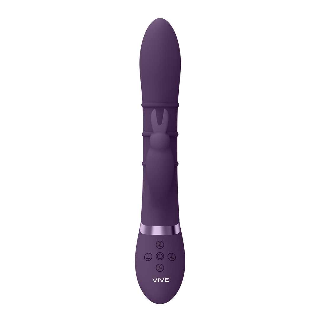 Vive by shots Sora - Up Down Stimulerende Ringen, Vibrerende G-Spot Rabbit - Paars (8714273493286)