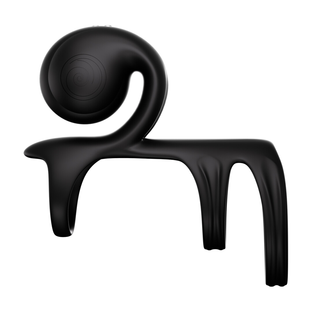 Snail vibe JOVI ARC - Slakken Trouwring - Noir Haze (8721325867216)