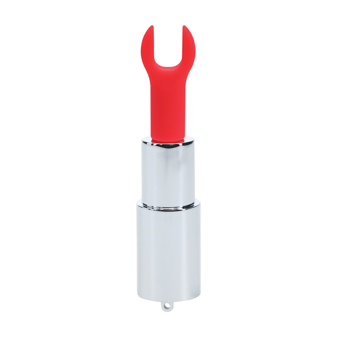 Loveline by shots Angel - Lipstick Vibrator with 4 Attachments - Clear (8714273069955)