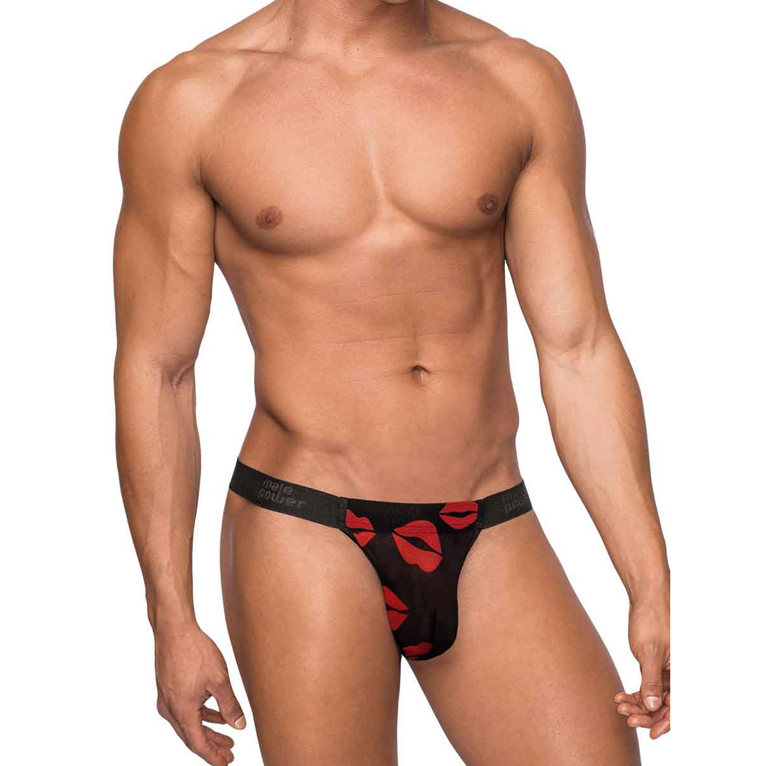 Male power Microstring - S/M - Zwart (845830073554)