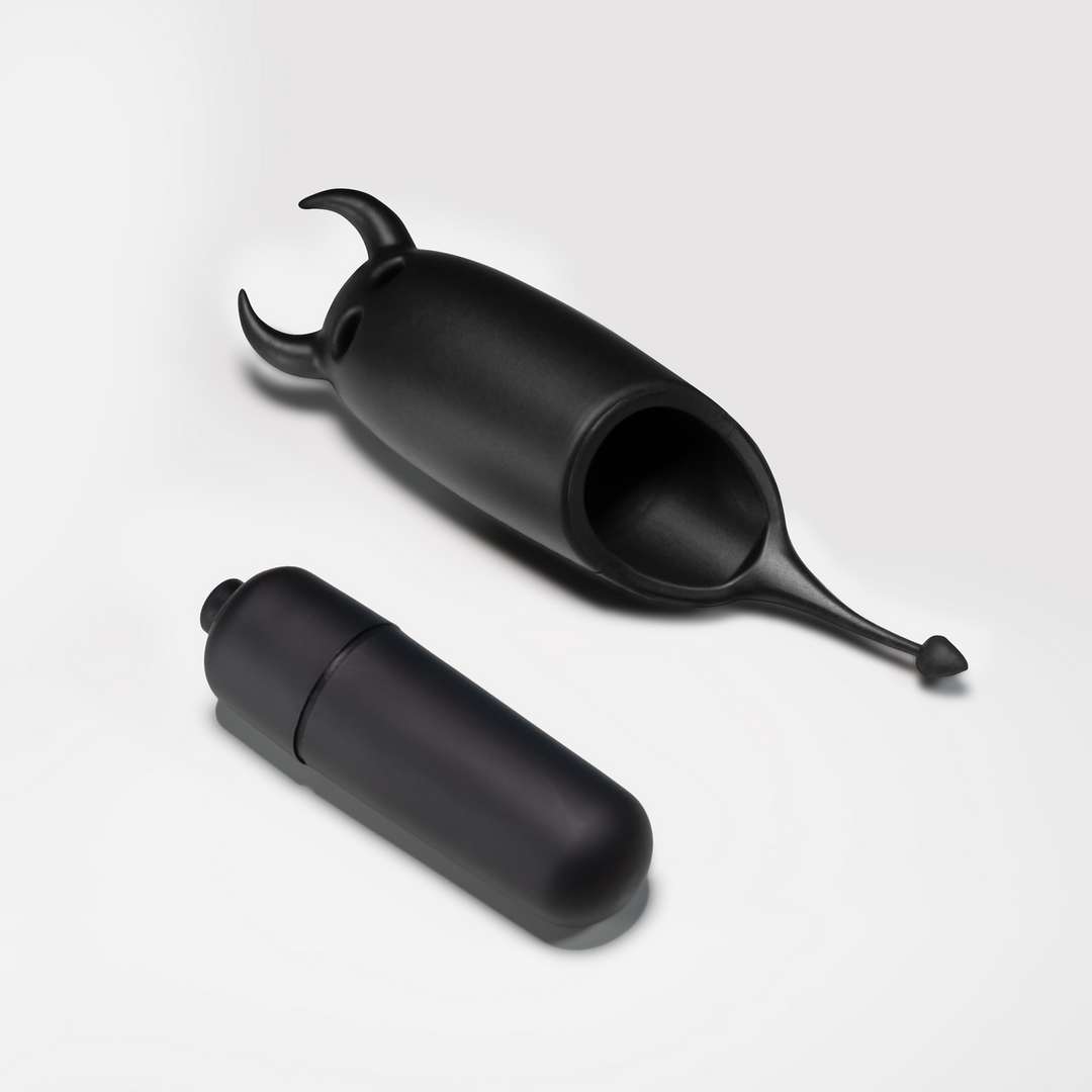 Crushious O-Pet Devil - Vibrerende Bullet - Zwart (7403254159730)