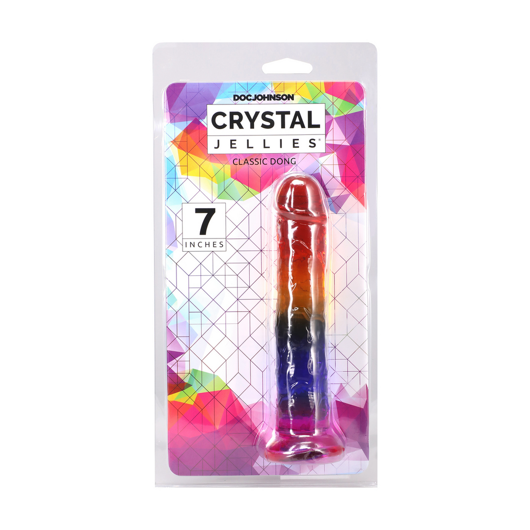 Doc johnson Classic Dong - 7 / 17,8 cm - Regenboog (782421100629)