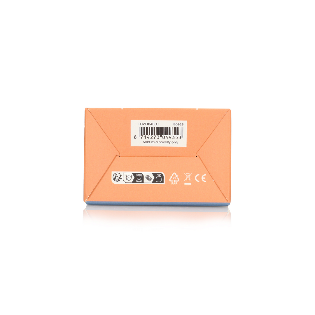 Loveline by shots Geribbelde Mini Vibrator - Blue Horizon (8714273049353)