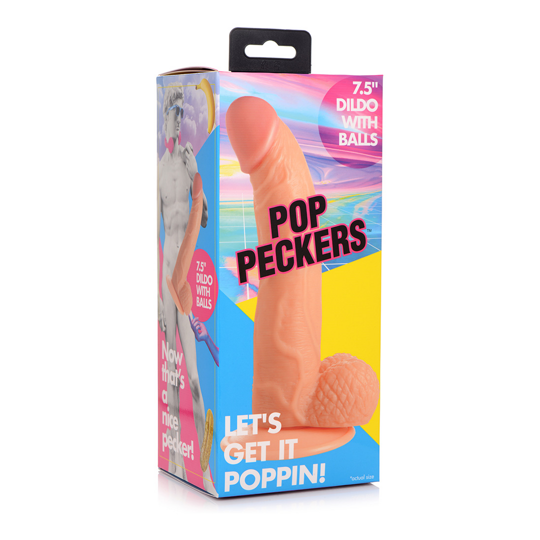 Xr brands POP - Dildo met Ballen - 7.5 / 19 cm (848518044785)