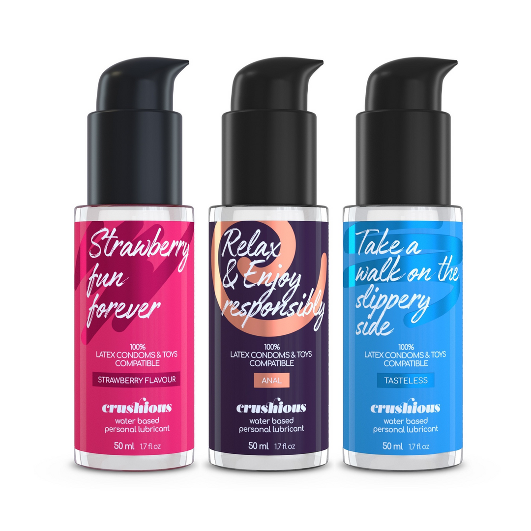 Crushious Essentials - 3-delige Glijmiddelset - 1,7 fl oz / 50 ml (799632355489)
