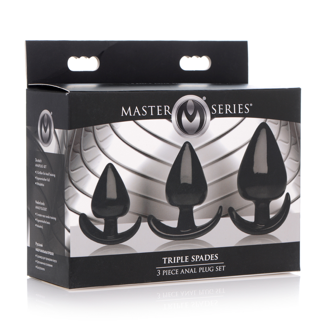 Xr brands Triple Spades - 3 Delige Anale Plug Set (848518036117)