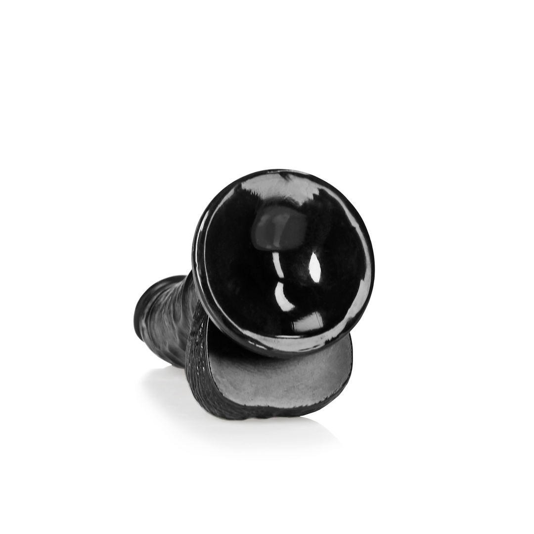 Realrock by shots Gebogen Realistische Dildo met Ballen en Zuignap - 6 / 15,5 cm (7423522627679)