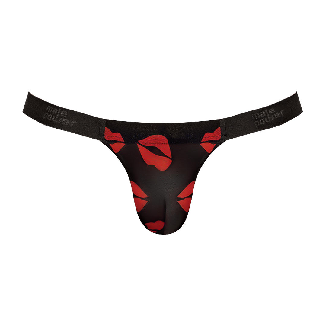 Male power Microstring - L/XL - Zwart (845830073547)