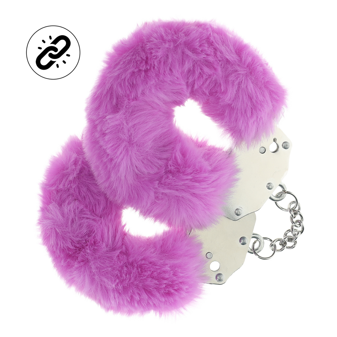 Ouch! by shots Zware Fluffy Handboeien - Paars (8714273043115)