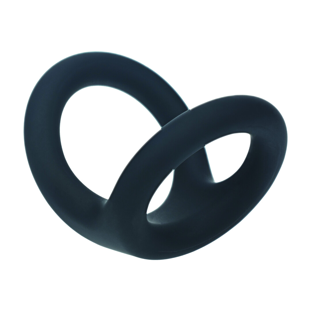 Levelz by shots Double O Siliconen Cockring - L - Zwart (8714273063427)