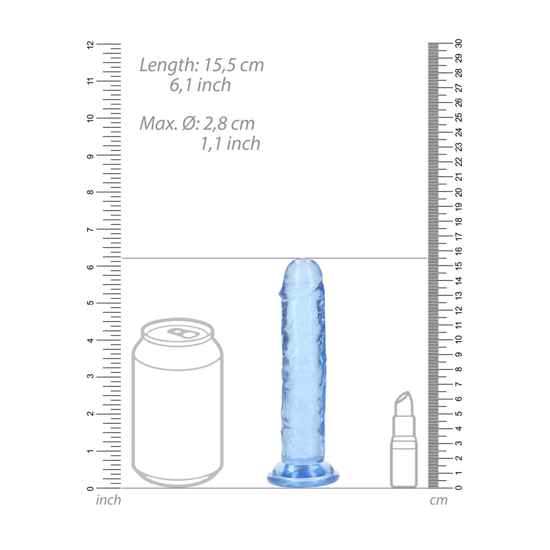 Realrock by shots Rechtdoor Realistische Dildo met Zuignap - 6'' / 14,5 (8714273524065)