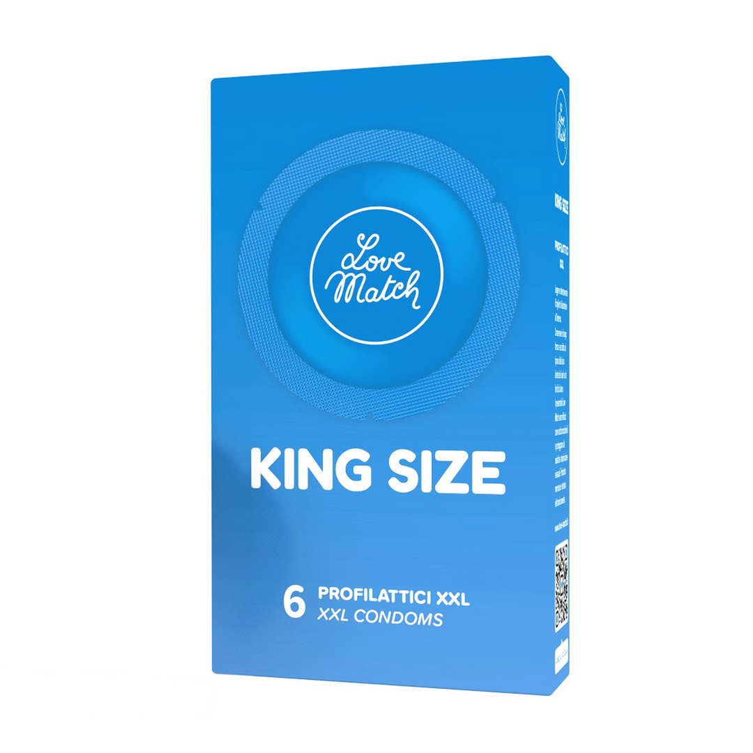 Love match King Size - Condooms - 2.4 / 60 mm - 6 Stuks (8052742680073)