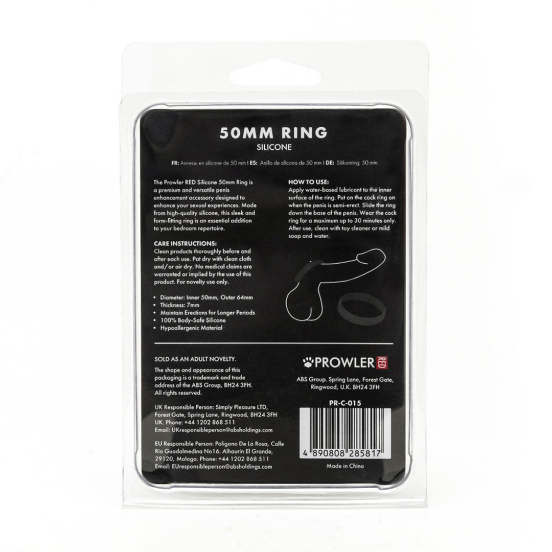 Prowler red Silicone 50mm Ring - Zwart (4890808285817)
