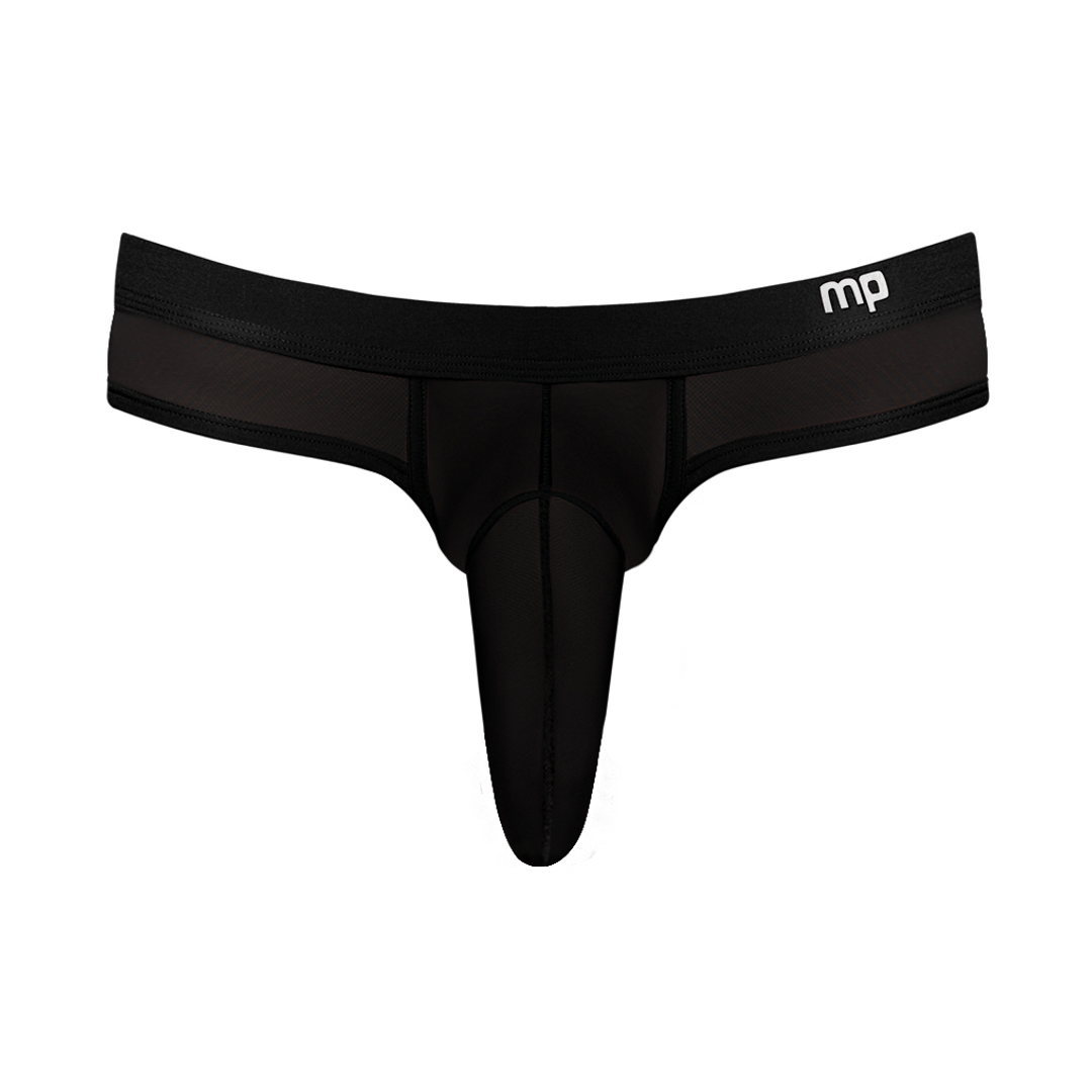 Male power Hose Thong - S/M - Zwart (845830073172)
