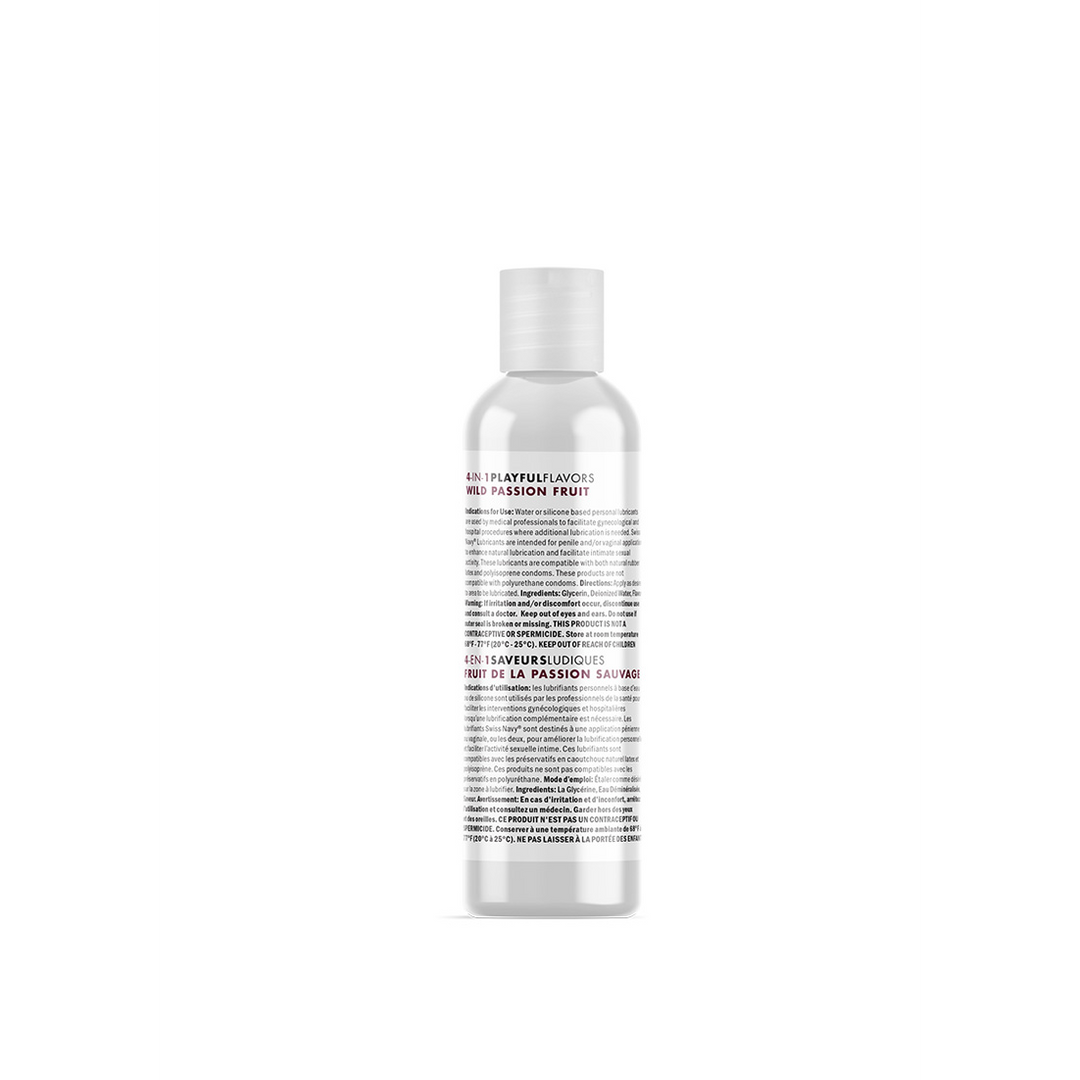 Swiss navy 4 in 1 Playful Flavors - Lubricant with Wild Passion Fruit Flavor - 1 fl oz / 29,5 ml (699439005597)
