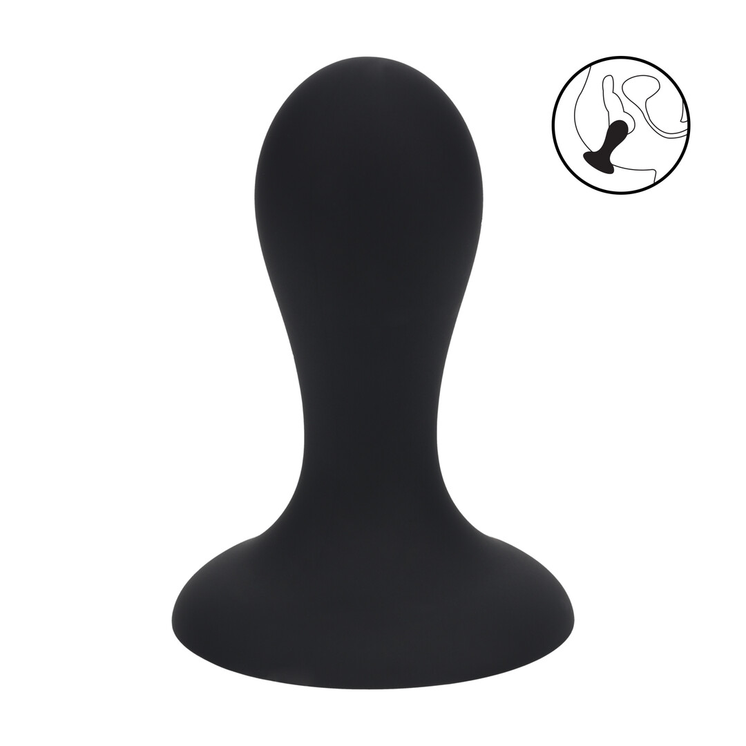Levelz by shots Enkele Rammelaar Vloeibare Siliconen Anale Plug - S - Zwart (8714273065063)