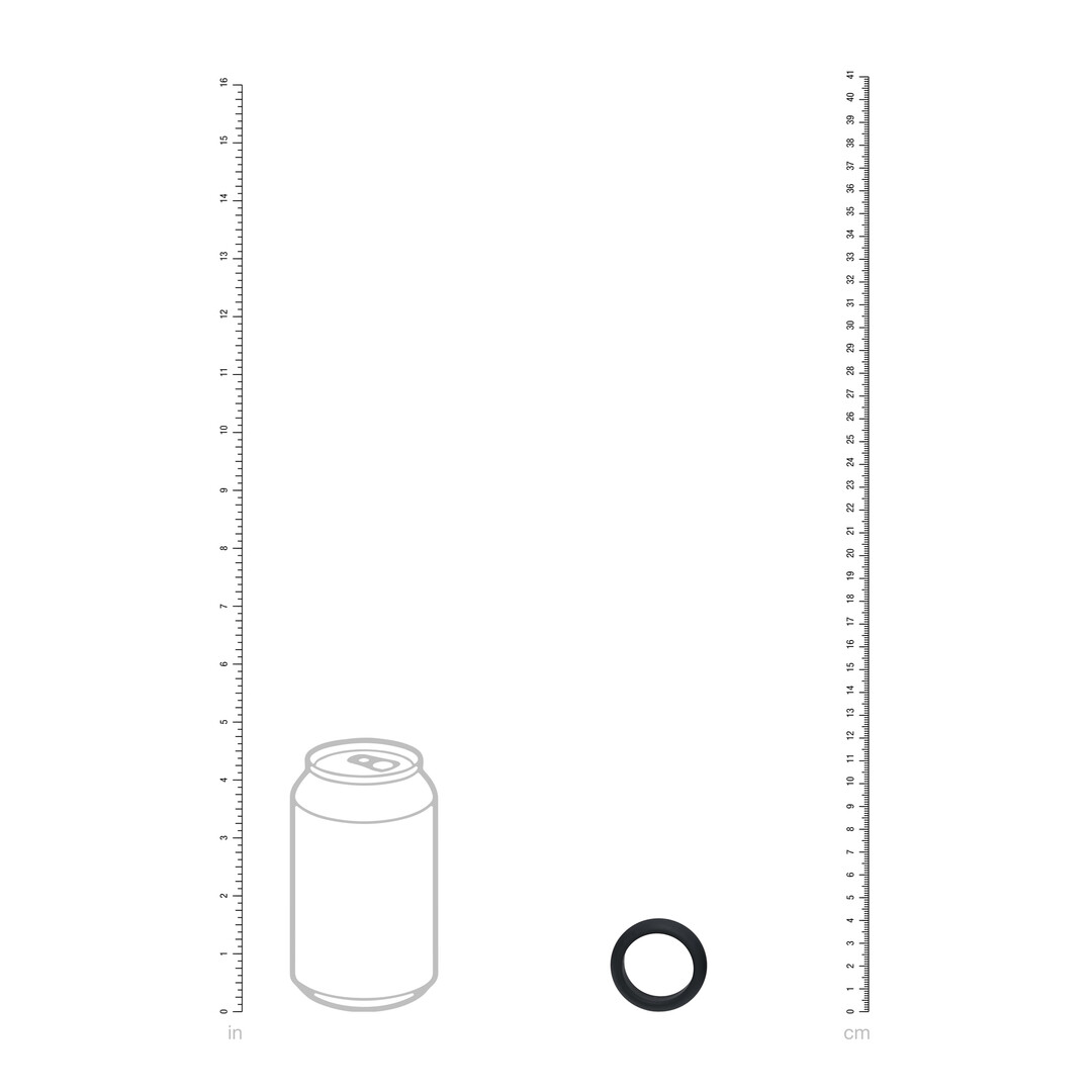 Levelz by shots Wide O Silicone Cockring - S - 30mm - Zwart (8714273061959)