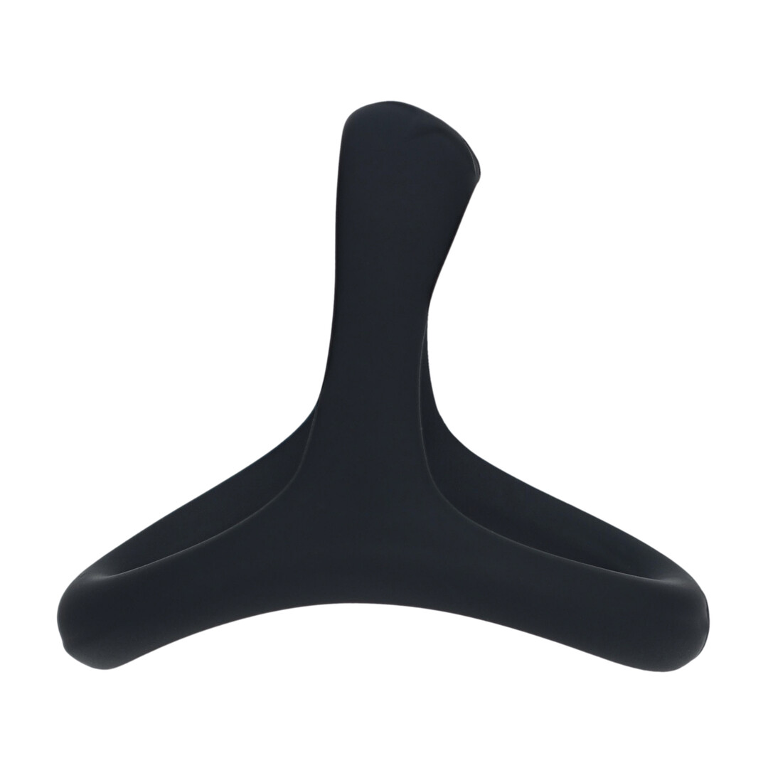 Levelz by shots Zachte Kraal Grip Siliconen Penis- en Ballenring - Zwart (8714273063526)