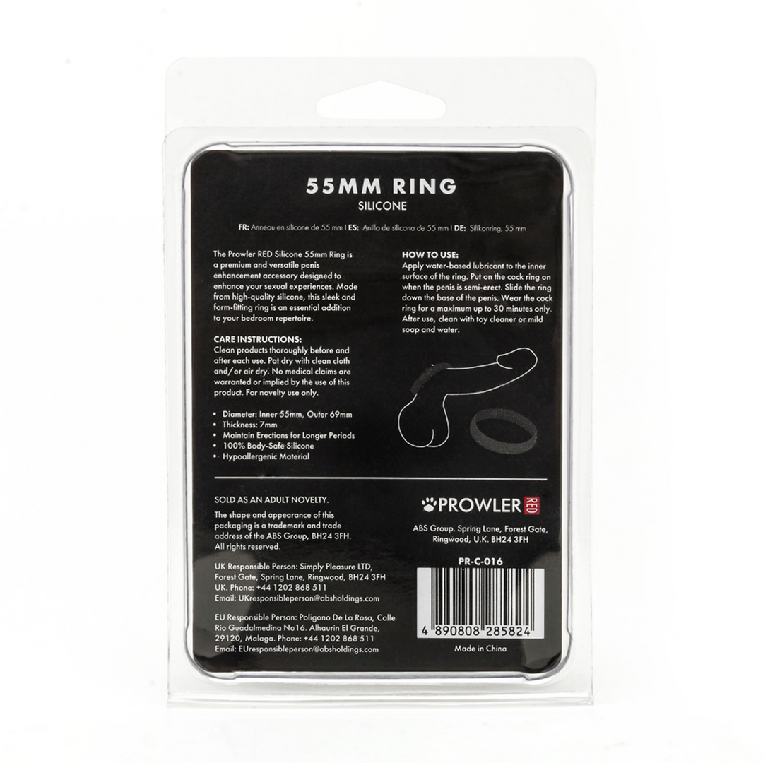 Prowler red Silicone 55mm Ring - Zwart (4890808285824)