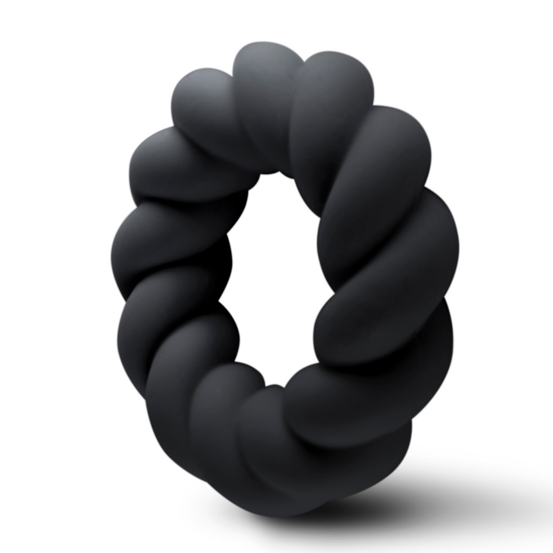 Rocks-off Twist - Non-Vibrating Cockring - Zwart (811041015508)