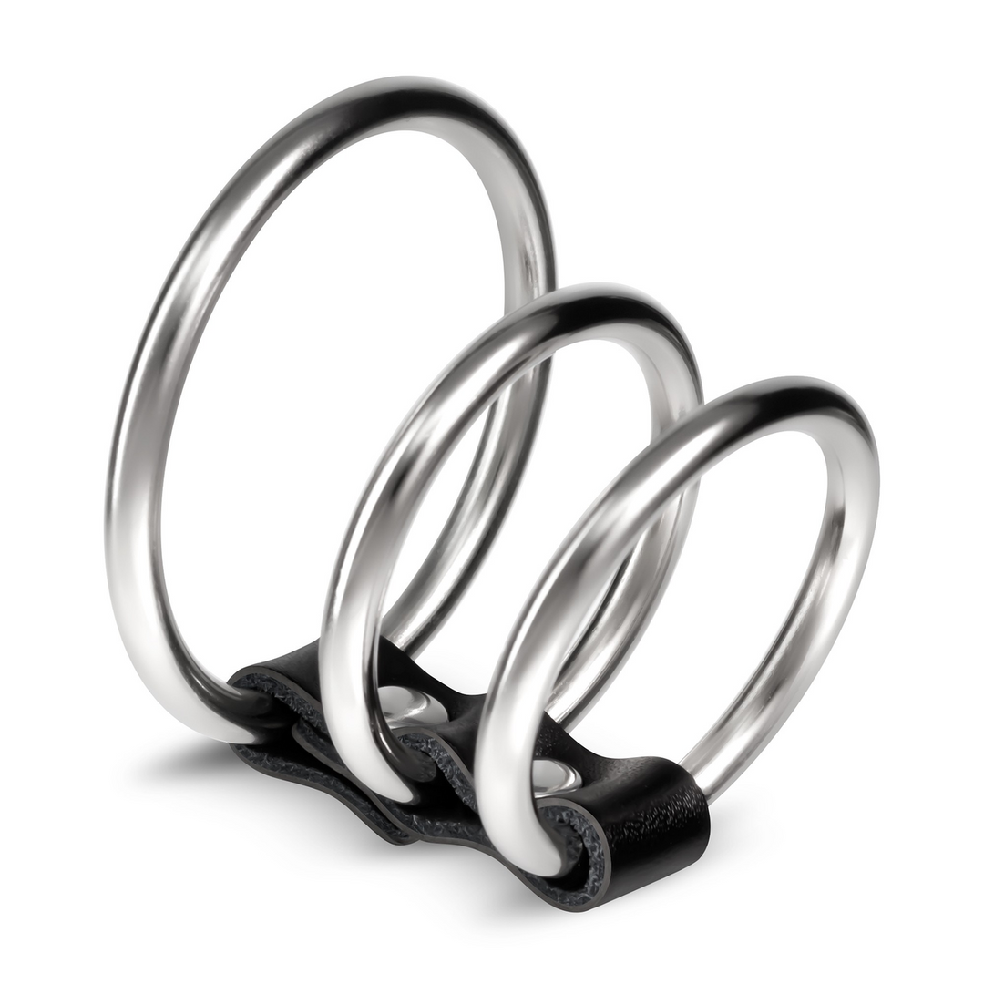Crushious Saruman - Metalen Cockring Set - Zilver (7403254158849)