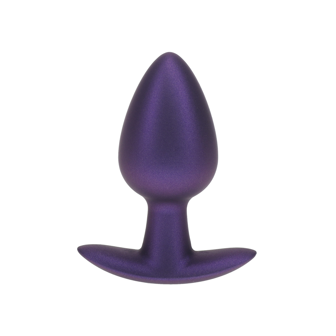Ouch! by shots Zachte Siliconen Anale Plug - Medium - 3,1 / 7,9 cm - Metallic Paars (8714273056870)