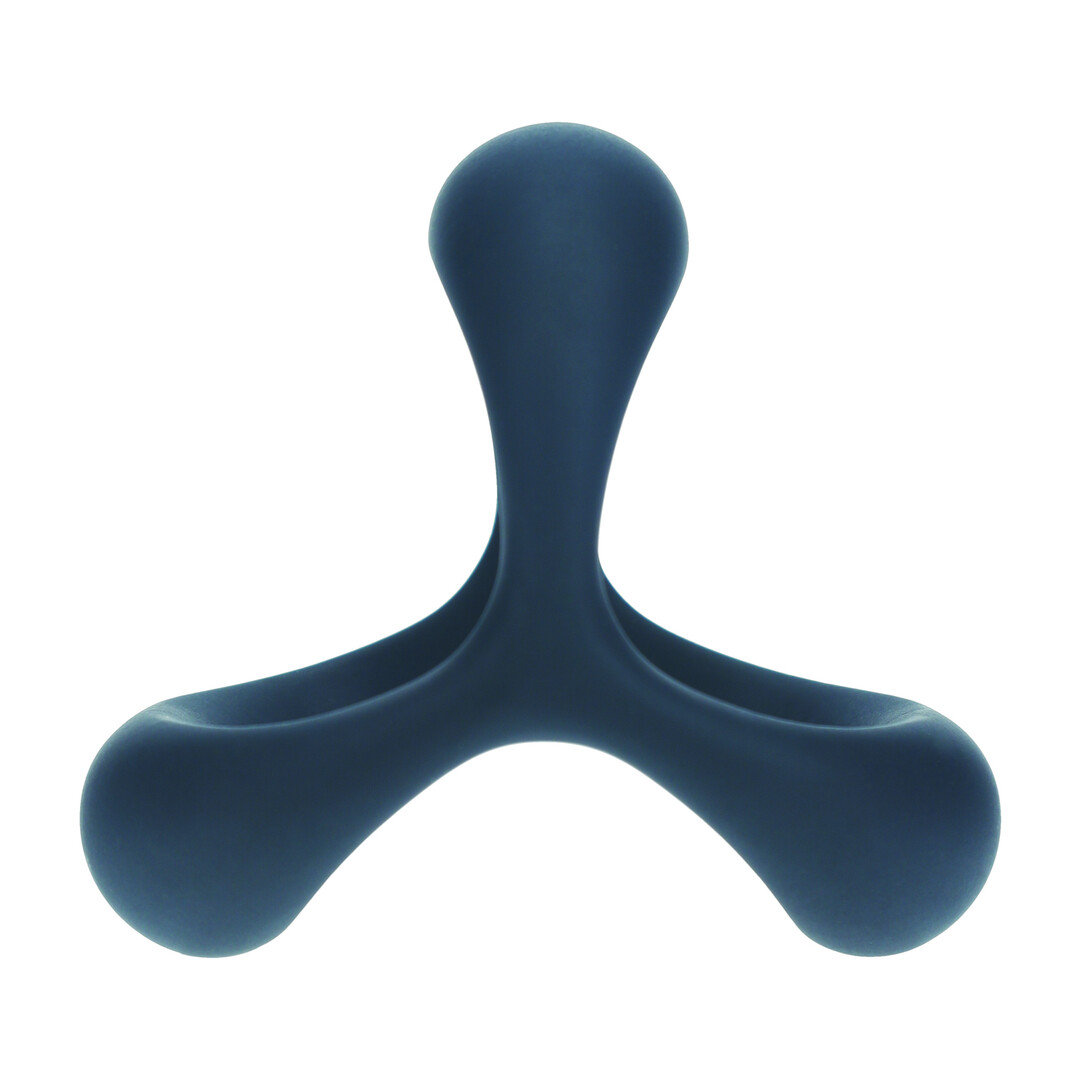 Levelz by shots Tri O Ergo Siliconen Cockring - Zwart (8714273063540)